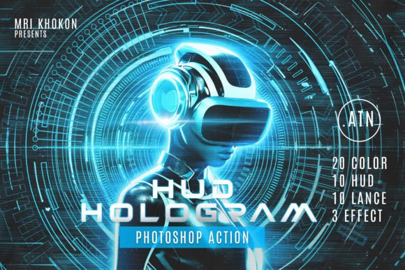 Download HUD Hologram Photo Effect - Premium Resources
